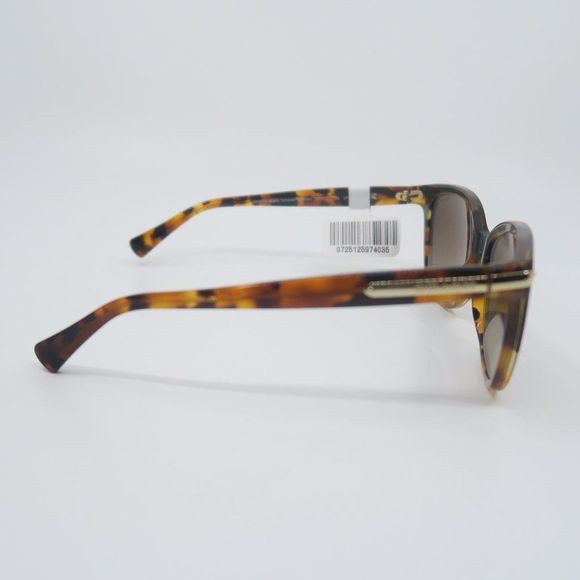 COACH HC8132 5438/T5 New Tortoise/Brown Gradient Polarized Women's Sunglasses - Picture 6 of 8